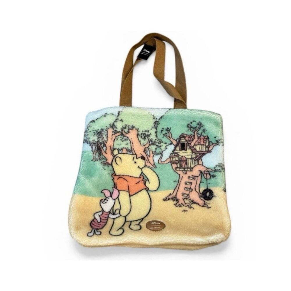 Her Universe Disney Winnie The Pooh Piglet Treehouse Sherpa Fuzzy Tote Bag NWT